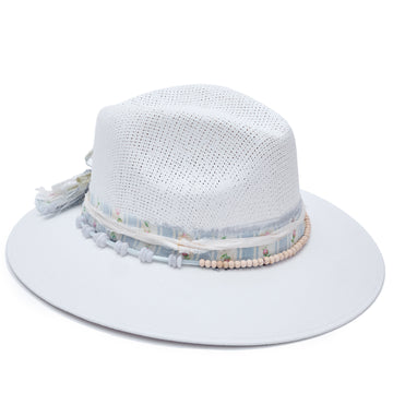 White Fedora Hat