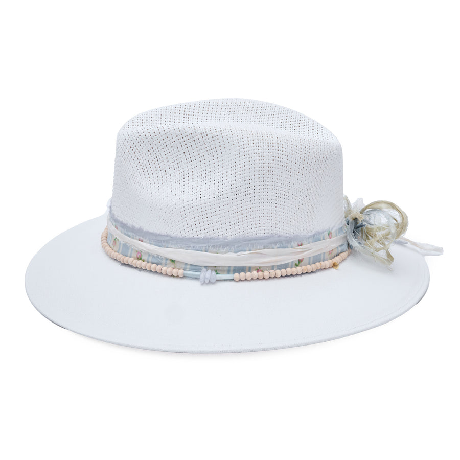 White Fedora Hat