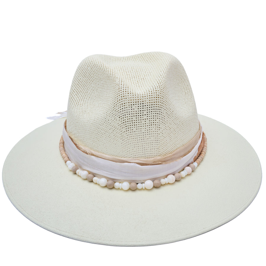 Cream Fedora Hat