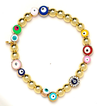 Gold-Filled Evil Eye